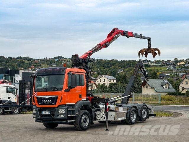 MAN TGS 26.440 Abrollkipper Palfinger Epsilon * 6x4! Вантажівки з гаковим підйомом