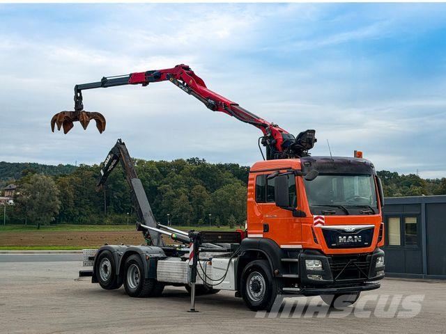 MAN TGS 26.440 Abrollkipper Palfinger Epsilon * 6x4! Вантажівки з гаковим підйомом