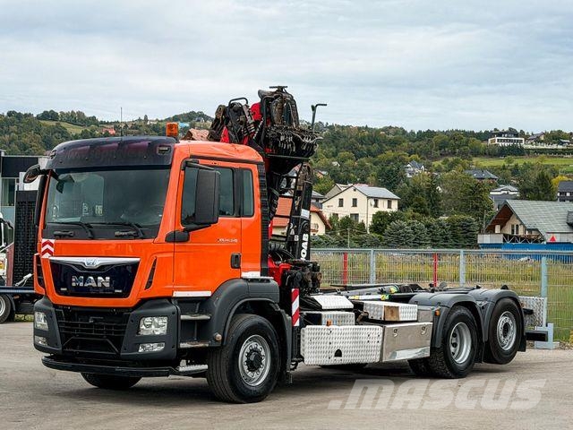 MAN TGS 26.440 Abrollkipper Palfinger Epsilon * 6x4! Вантажівки з гаковим підйомом