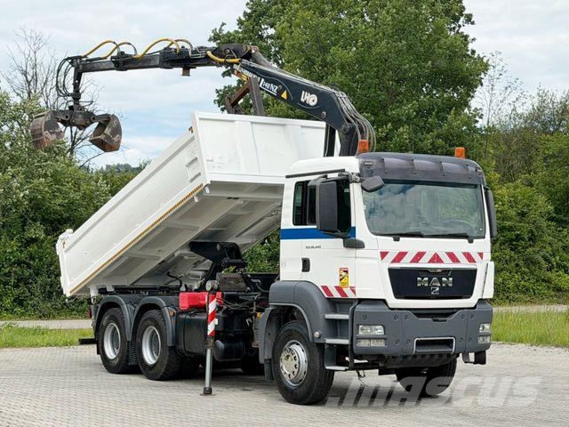 MAN TGS 26.440*KIPPER 5,20 m + LIV L140NZ * 6x4 *TOP Truck mounted cranes