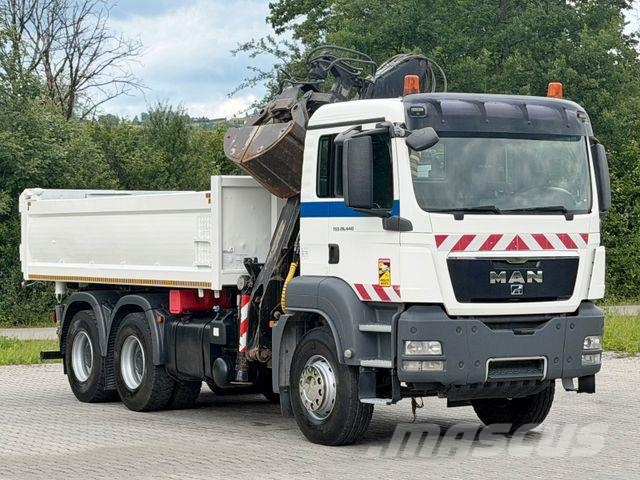 MAN TGS 26.440*KIPPER 5,20 m + LIV L140NZ * 6x4 *TOP Truck mounted cranes