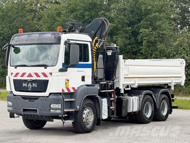 MAN TGS 26.440*KIPPER 5,20 m + LIV L140NZ * 6x4 *TOP Truck mounted cranes