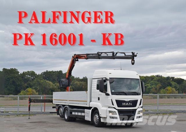 MAN TGS 26.440 * PRITSCHE 6,90 m + PK 16001 - K Kraanaga veokid