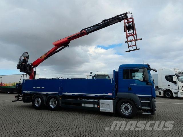 MAN TGS 26.460 6x2-4 LL / Palfinger / Lenkachse Camiones grúa