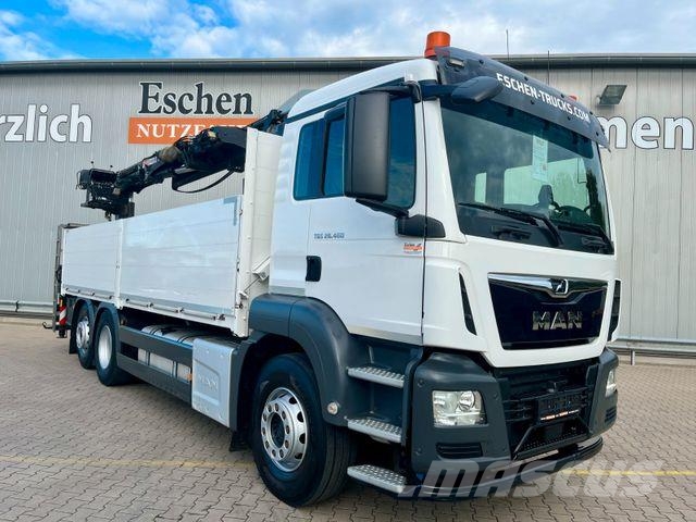 MAN TGS 26.460 6x2 Lift*Lenk*Pritsche*HIAB 177K Kran Kamioni sa otvorenim sandukom
