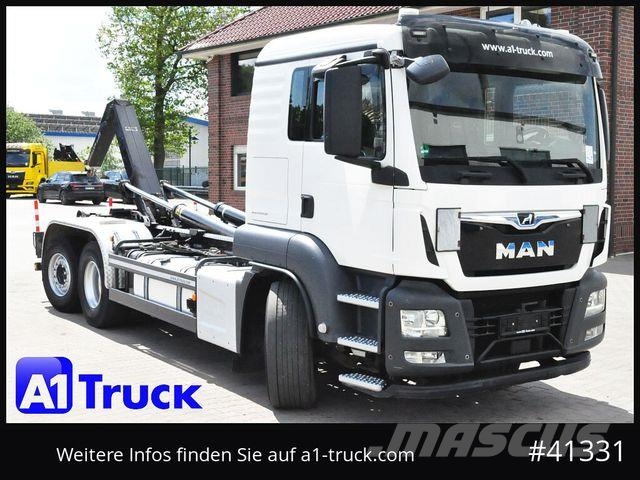 MAN TGS 26,460, Meiller, Lift-Lenkachse, Funk, Horgos rakodó teherautók