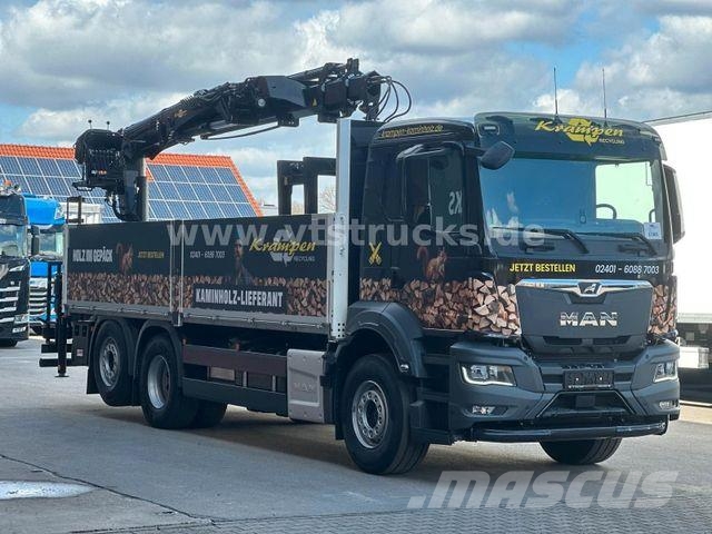 MAN TGS 26.470 6x2 HIAB L-HiPro 177K-2 Retarder ADR Caminhões de mesa/dropside