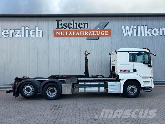MAN TGS 26.470 *HIAB ULT21S59*hydr.Verriegelung*Lenk شاحنات الرافعات الخطافية