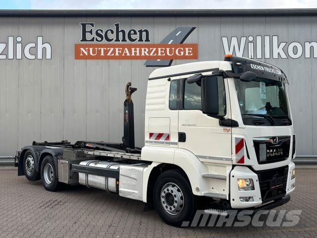 MAN TGS 26.470 *HIAB ULT21S59*hydr.Verriegelung*Lenk شاحنات الرافعات الخطافية