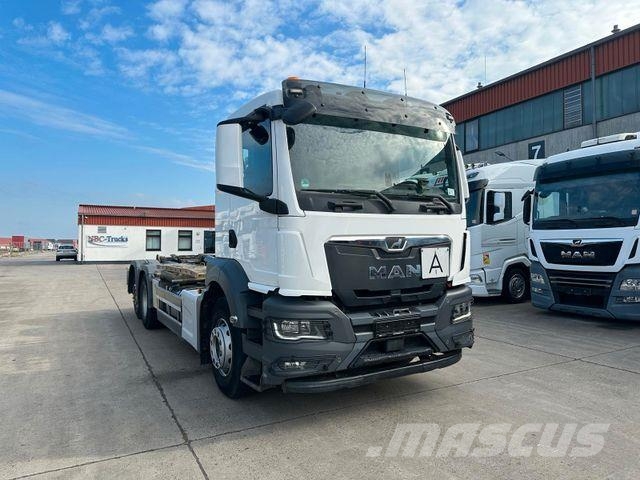 MAN TGS 26.470 * HYVA * ACC * LENK-LIFT * 6X2 * TÜV 훅 리프트 트럭