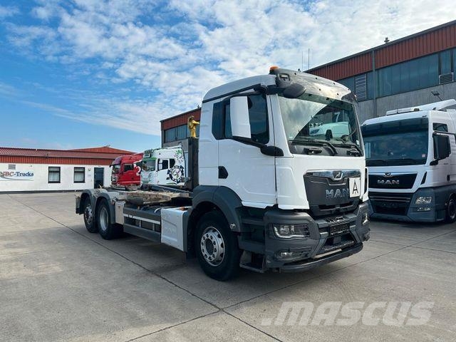 MAN TGS 26.470 * HYVA * ACC * LENK-LIFT * 6X2 * TÜV 훅 리프트 트럭