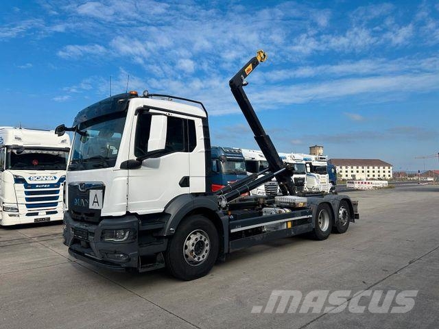 MAN TGS 26.470 * HYVA * ACC * LENK-LIFT * 6X2 * TÜV 훅 리프트 트럭