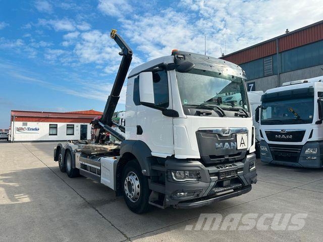 MAN TGS 26.470 * HYVA * ACC * LENK-LIFT * 6X2 * TÜV 훅 리프트 트럭