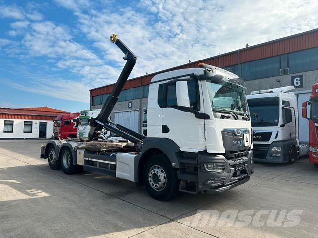 MAN TGS 26.470 * HYVA * ACC * LENK-LIFT * 6X2 * TÜV 훅 리프트 트럭