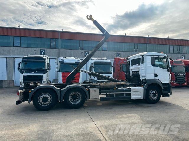 MAN TGS 26.470 * HYVA * ACC * LENK-LIFT * 6X2 * TÜV 훅 리프트 트럭