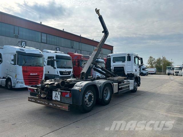 MAN TGS 26.470 * HYVA * ACC * LENK-LIFT * 6X2 * TÜV 훅 리프트 트럭