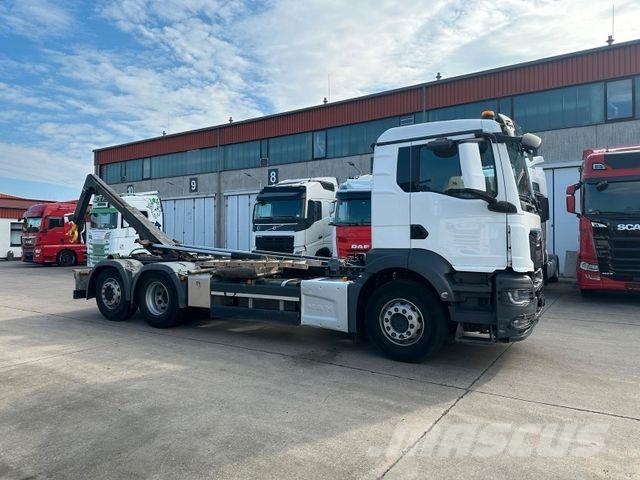 MAN TGS 26.470 * HYVA * ACC * LENK-LIFT * 6X2 * TÜV 훅 리프트 트럭