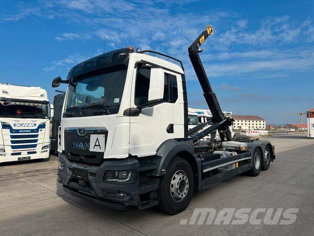 MAN TGS 26.470 * HYVA * ACC * LENK-LIFT * 6X2 * TÜV 훅 리프트 트럭