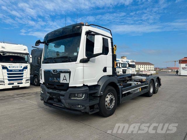 MAN TGS 26.470 * HYVA * ACC * LENK-LIFT * 6X2 * TÜV 훅 리프트 트럭