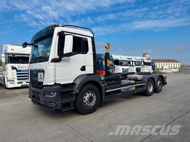 MAN TGS 26.470 * HYVA * ACC * LENK-LIFT * 6X2 * TÜV 훅 리프트 트럭