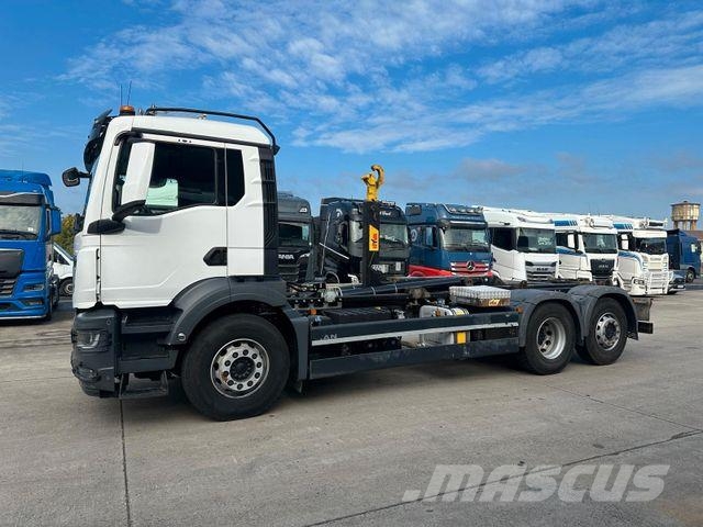 MAN TGS 26.470 * HYVA * ACC * LENK-LIFT * 6X2 * TÜV 훅 리프트 트럭
