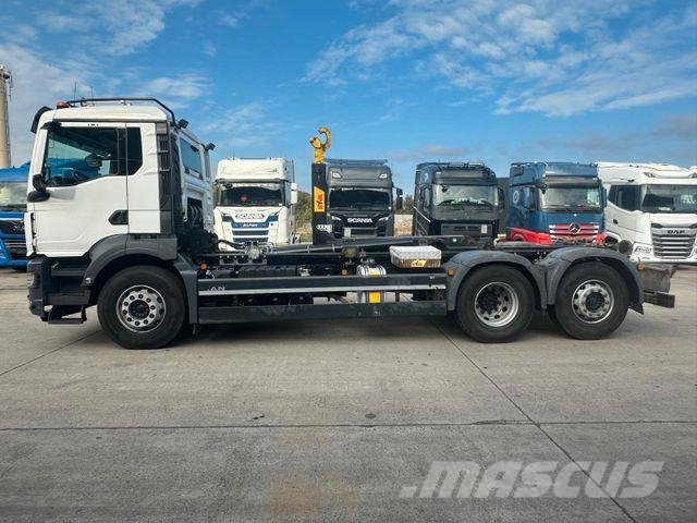 MAN TGS 26.470 * HYVA * ACC * LENK-LIFT * 6X2 * TÜV 훅 리프트 트럭