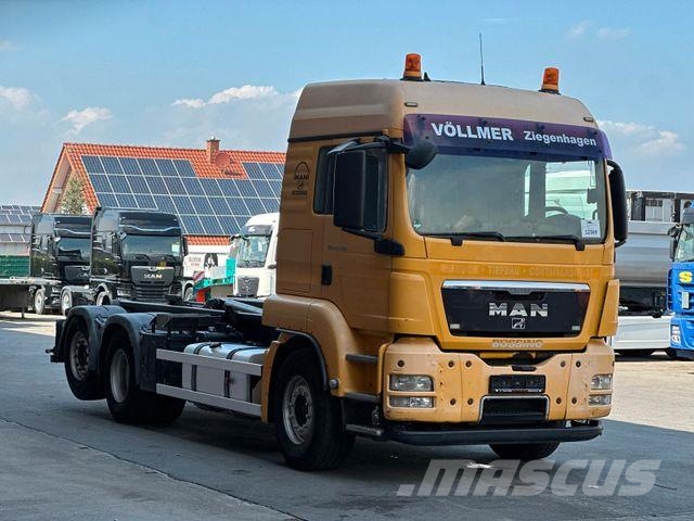 MAN TGS 26.480 6x2 BL VDL S-21 AK Lenk/Lift شاحنات الرافعات الخطافية