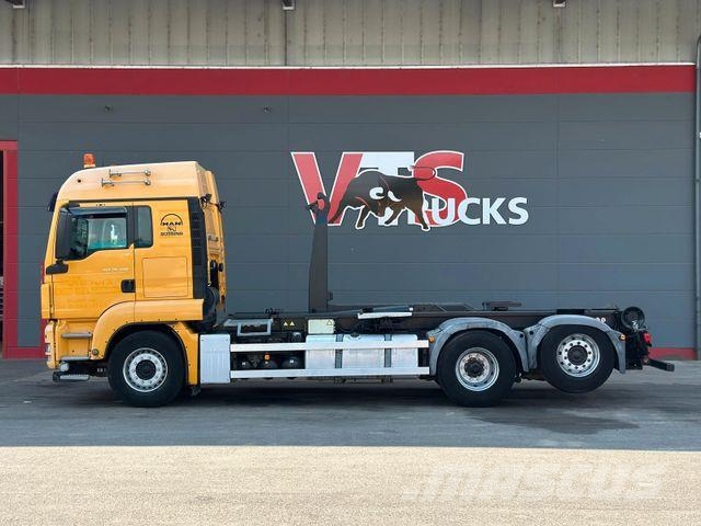 MAN TGS 26.480 6x2 BL VDL S-21 AK Lenk/Lift شاحنات الرافعات الخطافية