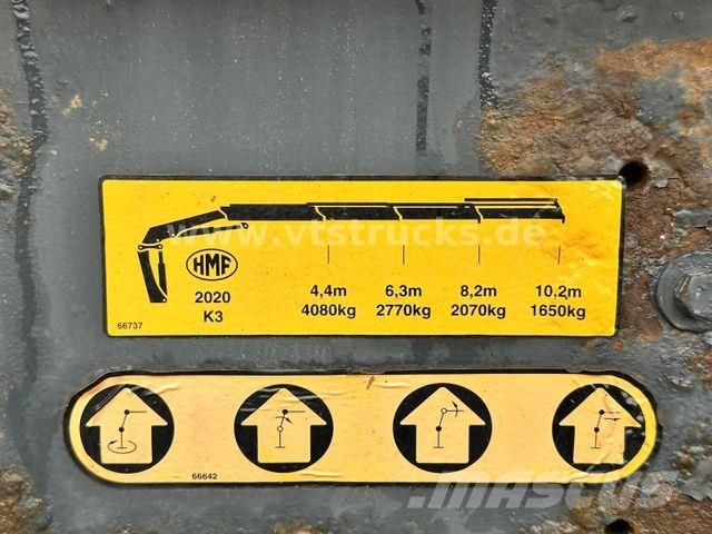 MAN TGS 26.480 6x6H BL Pritsche HMF 2020 K3 LK شاحنات مسطحة/مفصلية الجوانب