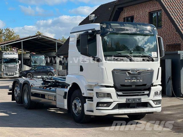 MAN TGS 26.520 Lenk-/Lift Meiller Abroller 3X Vorh. Φορτηγά ανατροπή με γάντζο