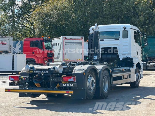 MAN TGS 26.520 Lenk-/Lift Meiller Abroller 3X Vorh. Φορτηγά ανατροπή με γάντζο