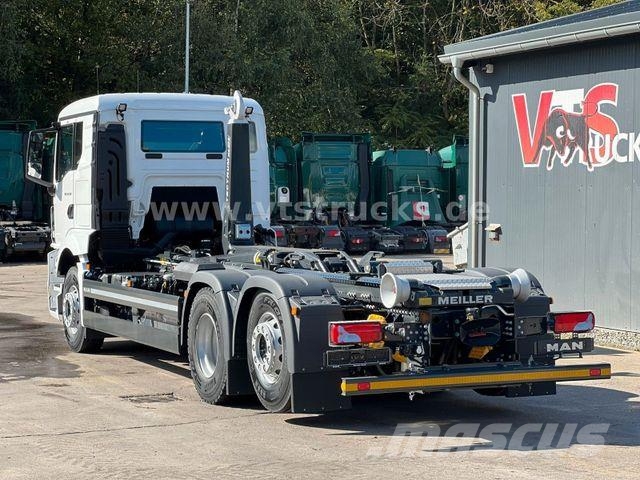 MAN TGS 26.520 Lenk-/Lift Meiller Abroller 3X Vorh. Φορτηγά ανατροπή με γάντζο
