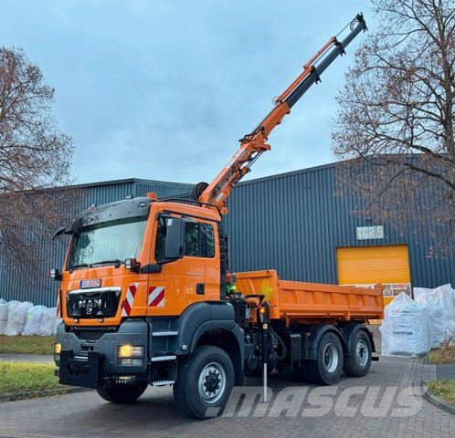 MAN TGS 28.360 - 6x4 - 1. Hand - Kipper - Kran Camiones grúa