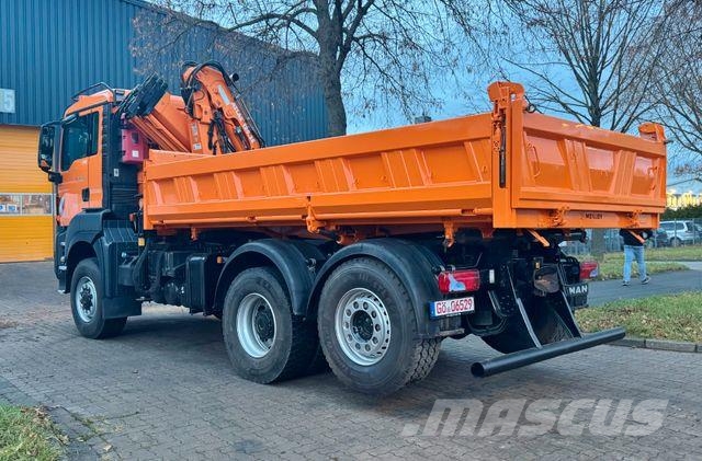 MAN TGS 28.360 - 6x4 - 1. Hand - Kipper - Kran Camiones grúa