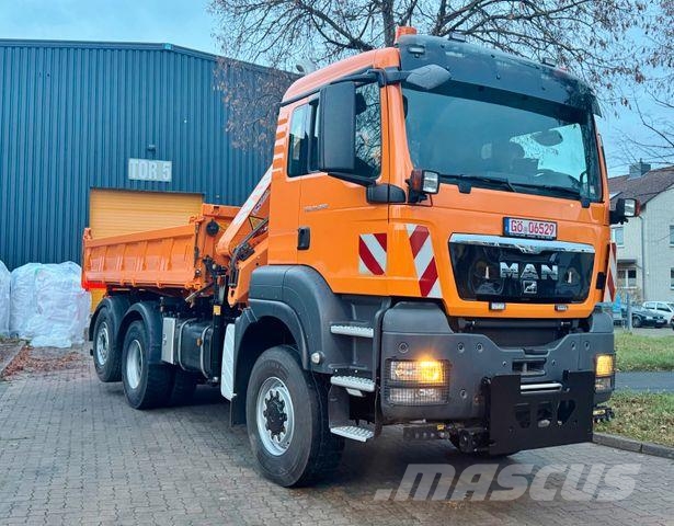 MAN TGS 28.360 - 6x4 - 1. Hand - Kipper - Kran Camiones grúa