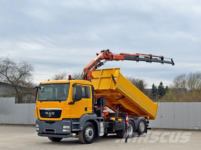 MAN TGS 28.360 * ATLAS 165.2E - A4 + FUNK * 6x4 Darus teherautók