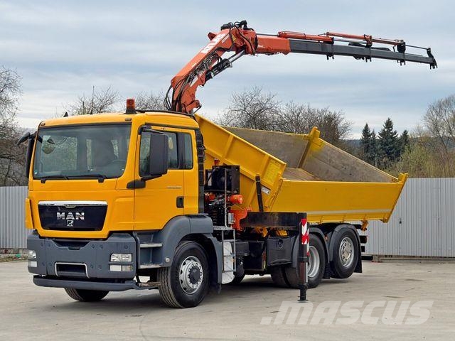 MAN TGS 28.360 * ATLAS 165.2E - A4 + FUNK * 6x4 Darus teherautók