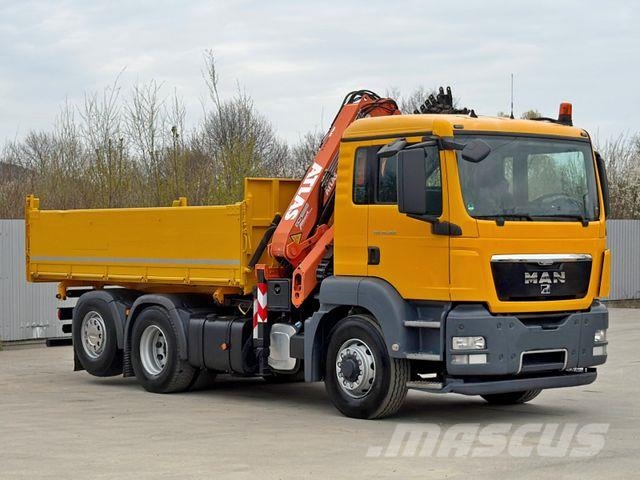 MAN TGS 28.360 * ATLAS 165.2E - A4 + FUNK * 6x4 Darus teherautók