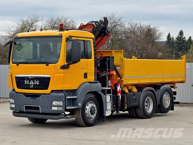 MAN TGS 28.360 * ATLAS 165.2E - A4 + FUNK * 6x4 Darus teherautók