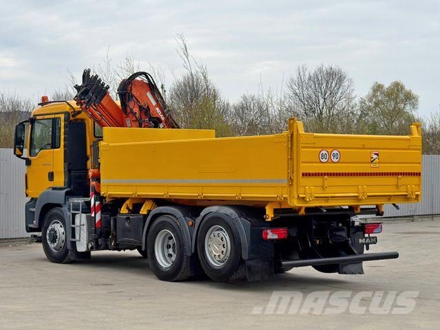 MAN TGS 28.360 * ATLAS 165.2E - A4 + FUNK * 6x4 Darus teherautók