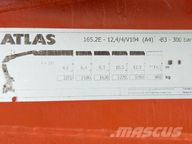 MAN TGS 28.360 * ATLAS 165.2E - A4 + FUNK * 6x4 Darus teherautók