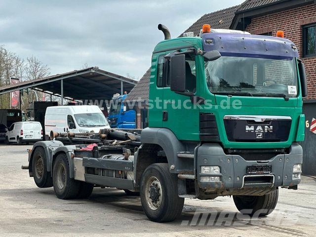 MAN TGS 28.400 6x4-4 HYVA-Abrollkipper, Lenkachse Hook lift trucks
