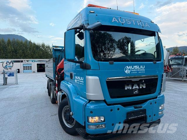MAN TGS 28.480 6X4/4 H Kipper Kran Palfinger PK26002 Camion ribaltabili