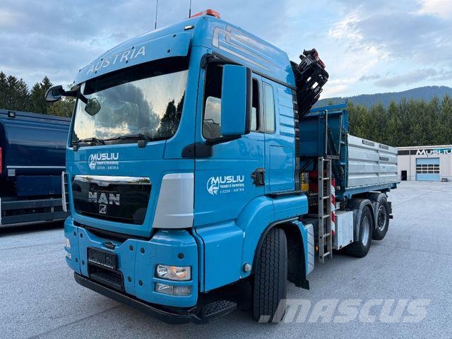 MAN TGS 28.480 6X4/4 H Kipper Kran Palfinger PK26002 Camion ribaltabili