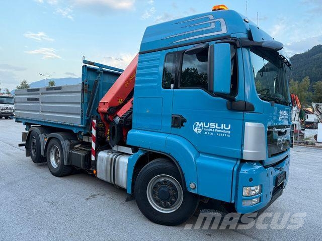 MAN TGS 28.480 6X4/4 H Kipper Kran Palfinger PK26002 Camion ribaltabili