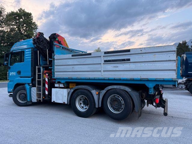 MAN TGS 28.480 6X4/4 H Kipper Kran Palfinger PK26002 Camion ribaltabili