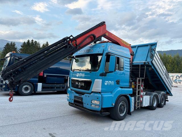MAN TGS 28.480 6X4/4 H Kipper Kran Palfinger PK26002 Camion ribaltabili