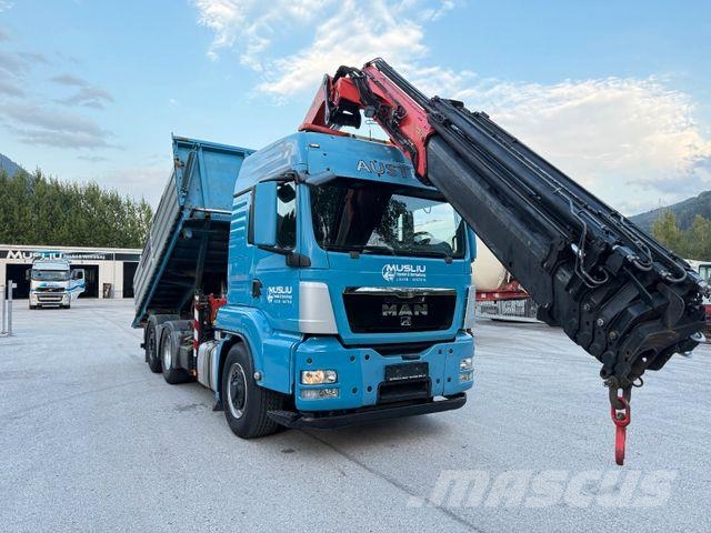 MAN TGS 28.480 6X4/4 H Kipper Kran Palfinger PK26002 Camion ribaltabili