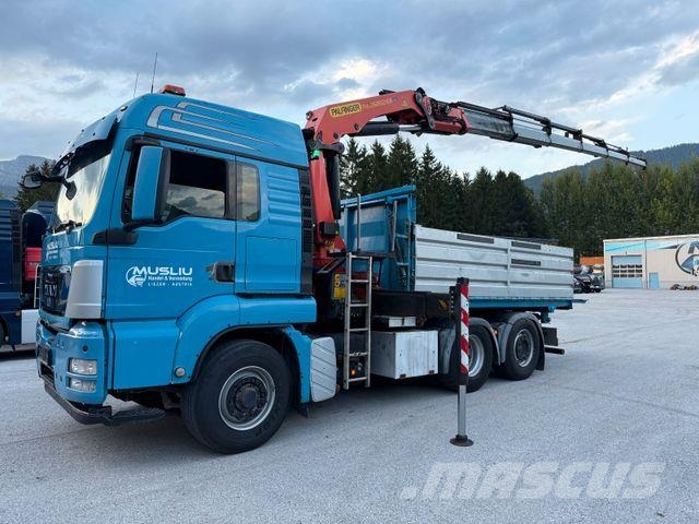 MAN TGS 28.480 6X4/4 H Kipper Kran Palfinger PK26002 Camion ribaltabili