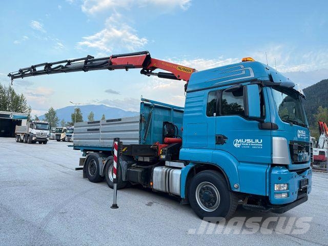 MAN TGS 28.480 6X4/4 H Kipper Kran Palfinger PK26002 Camion ribaltabili